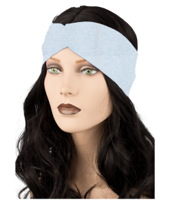 BRITT – STIRNBAND I Blau Melange I Knoten im Vorderteil I One Size