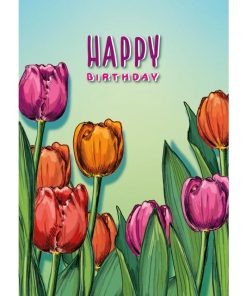 Geburtstagskarte von illi, bunte Tulpen *LALEA*