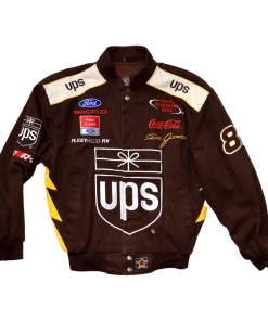 Nascar Racing Jacke Dale Jarrett in braun – Größe M – by JH Design